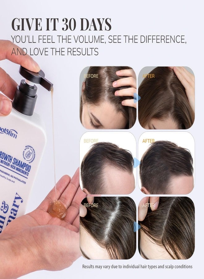 RootStim Biotin & Rosemary Shampoo for Hair Growth: Hair Loss Shampoo for Thinning Hair Infused with Nutrient Rich Ingredients for Hair thickening Sulfate Free 10 fl oz - Image 5
